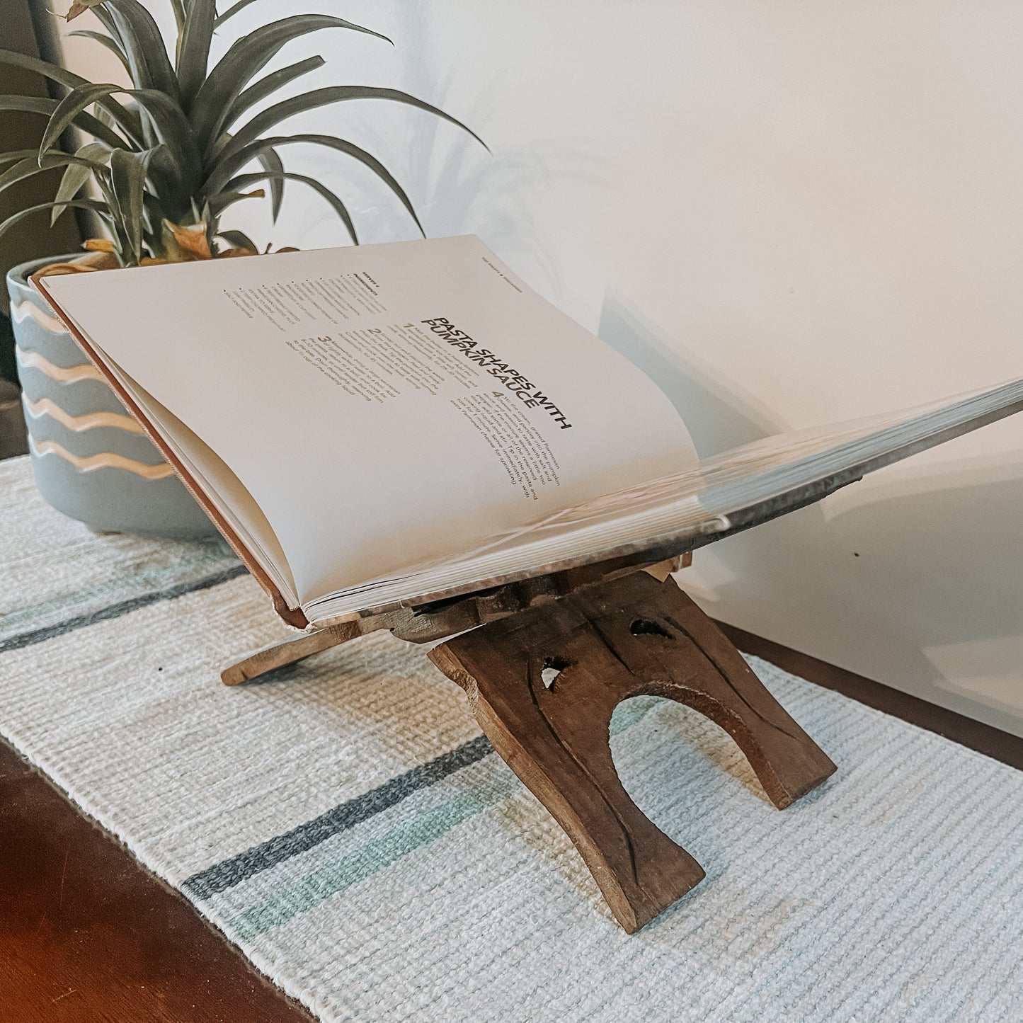Reclaimed Wood Book Stand