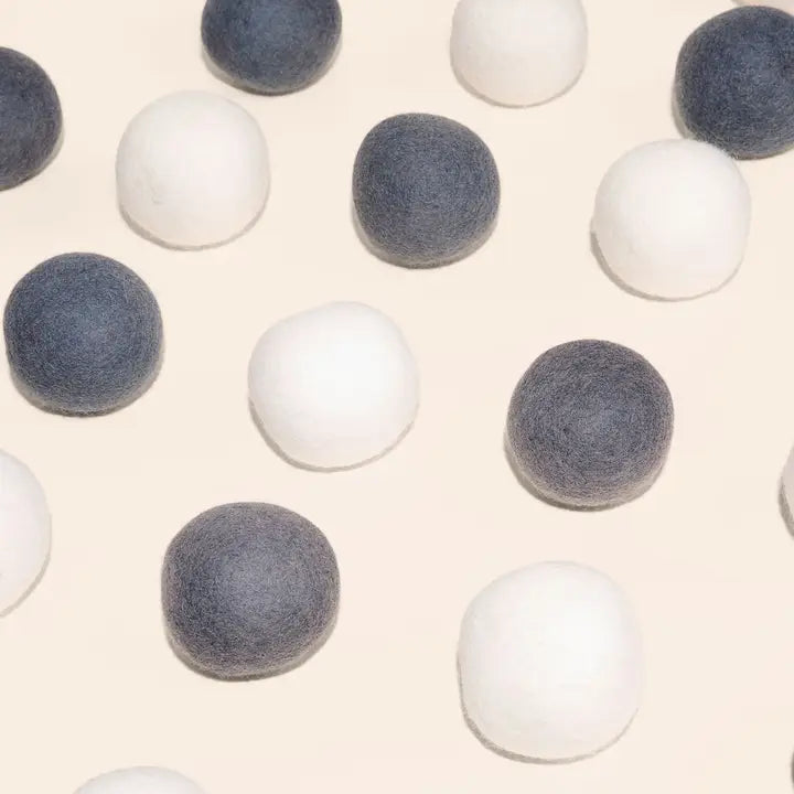 Organic Wool Dryer Balls - Set of 6