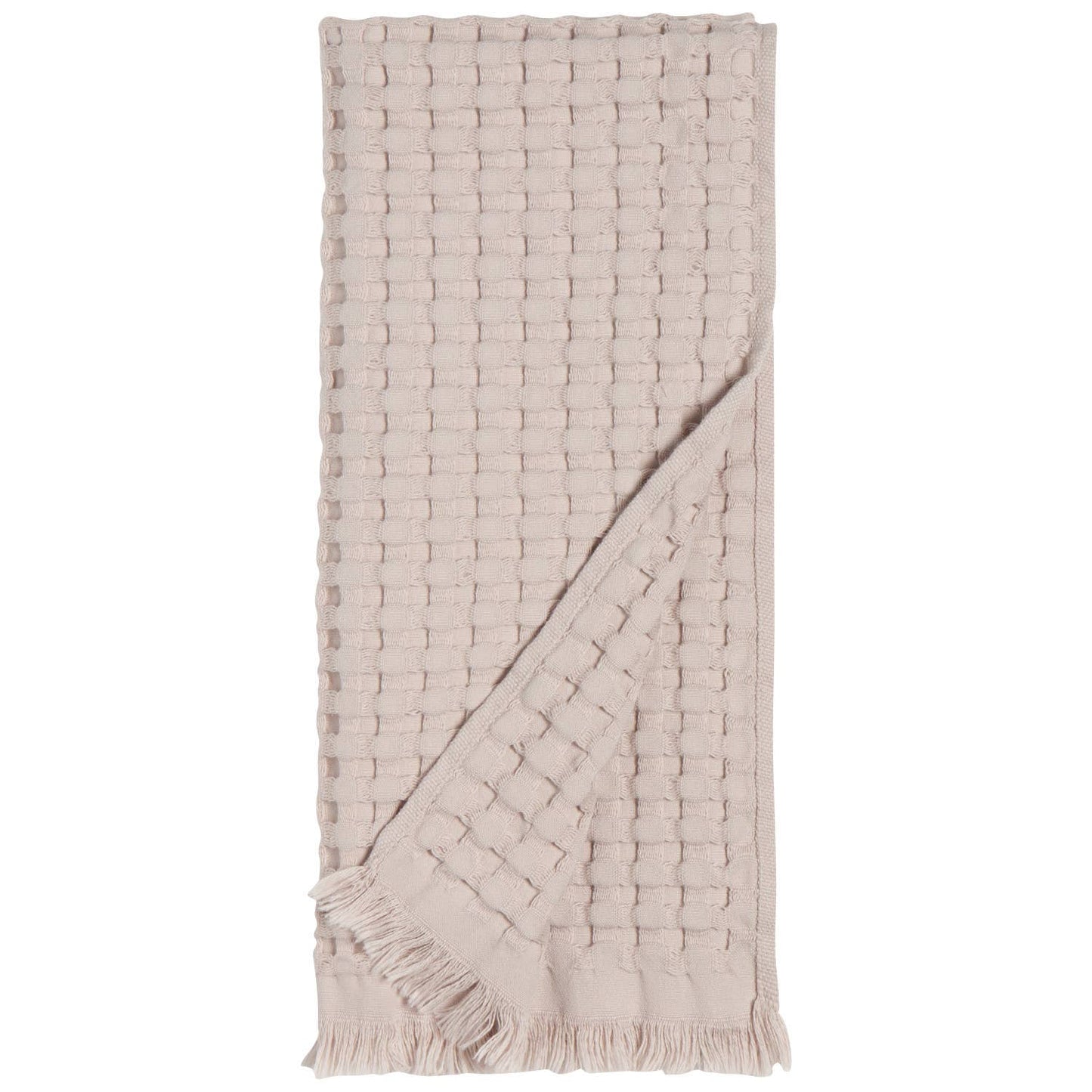 Organic Cotton Waffle Hand Towel in Stone