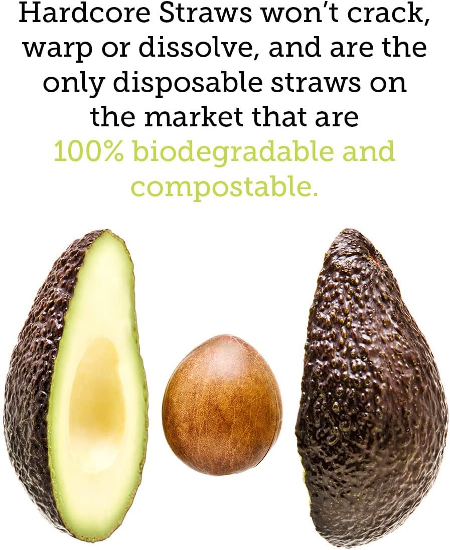 Avocado Drinking Straws