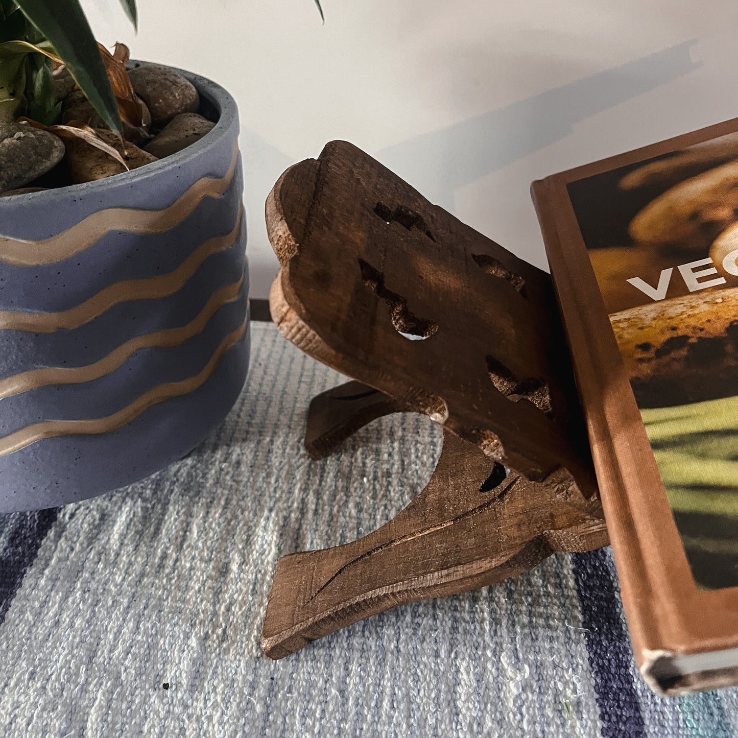 Reclaimed Wood Book Stand