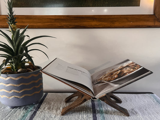 Reclaimed Wood Book Stand