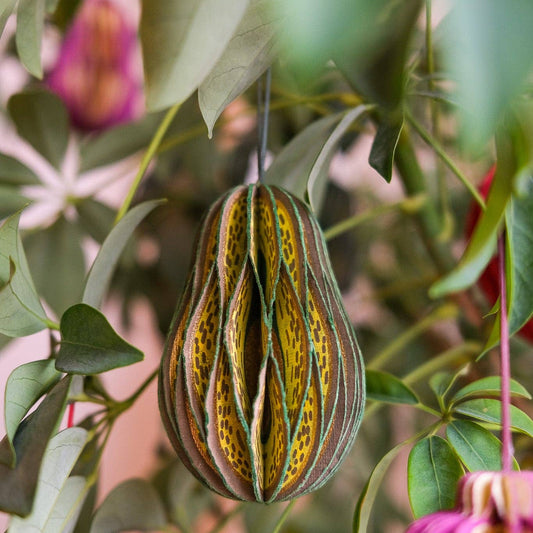 Avocado Honeycomb Ornament