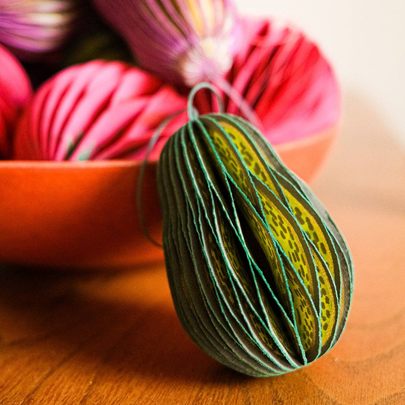 Avocado Honeycomb Ornament