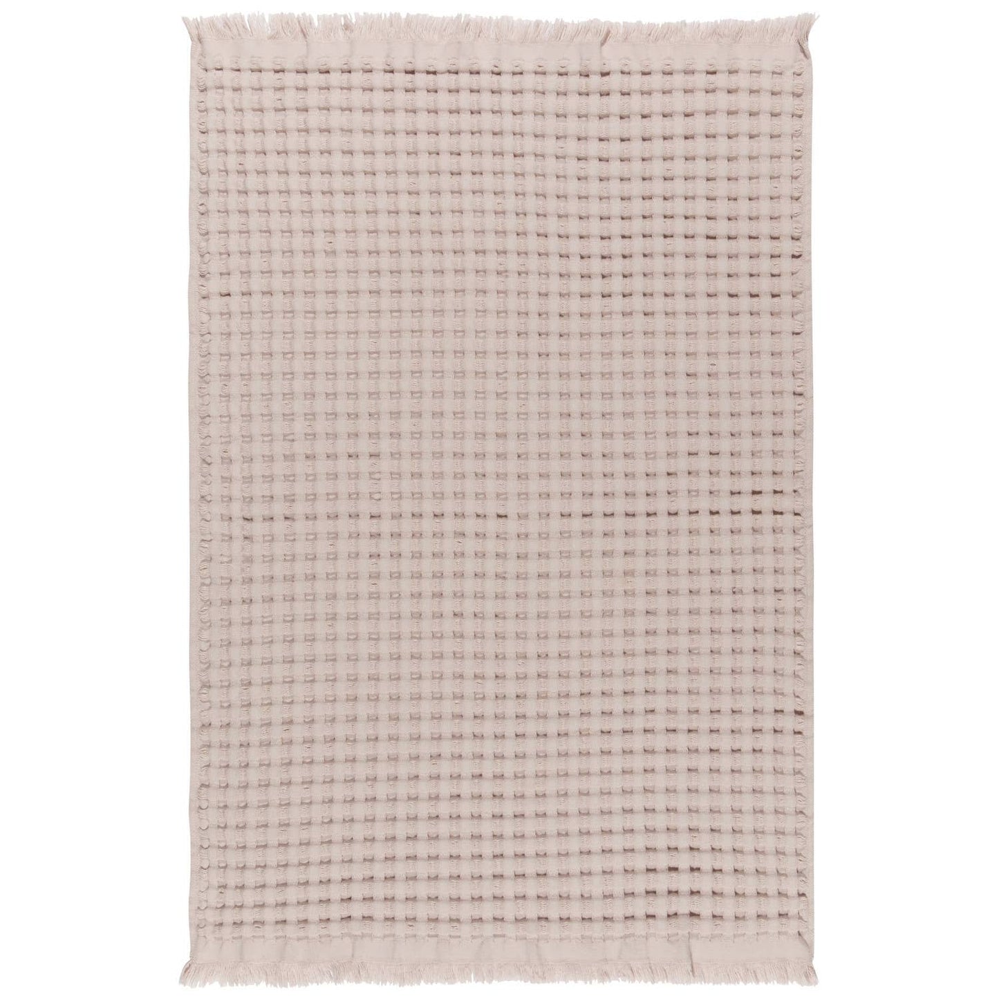 Organic Cotton Waffle Hand Towel in Stone