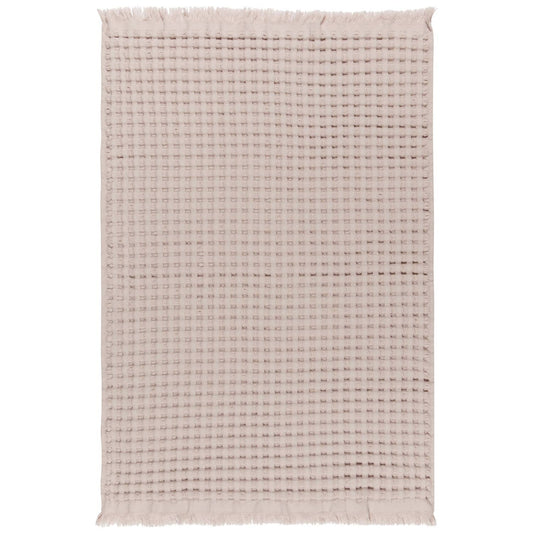 Organic Cotton Waffle Hand Towel in Stone