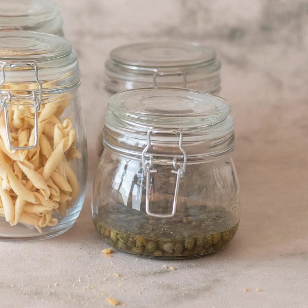 16oz Glass Clamp Jar