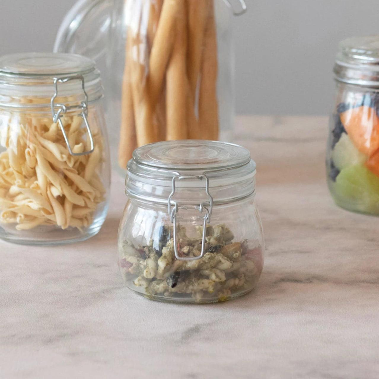 16oz Glass Clamp Jar