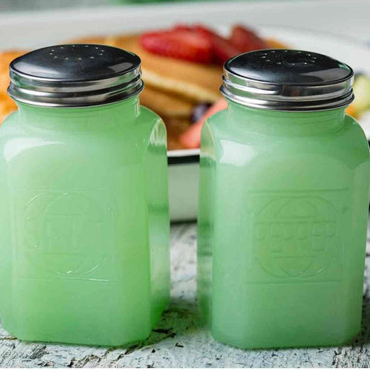 Jadeite Glass Salt & Pepper Shakers