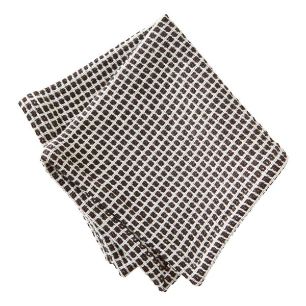 Checkered Dish Cloth Set of 2 - Black