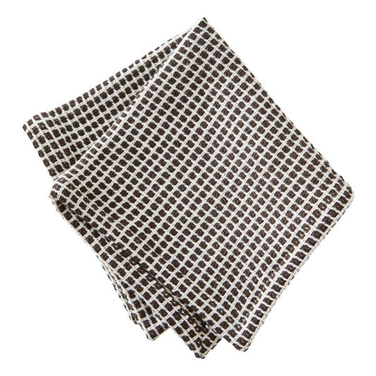 Checkered Dish Cloth Set of 2 - Black
