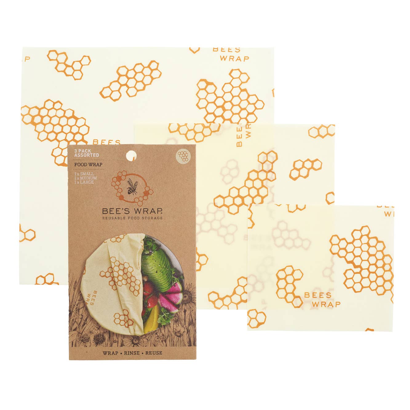 Bee's Wrap Assorted 3 Pack - Honeycomb