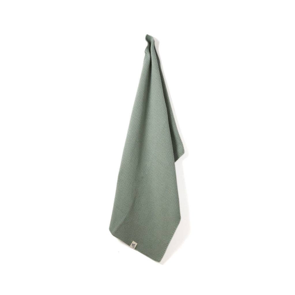 Organic Cotton Hand Towel in Moss