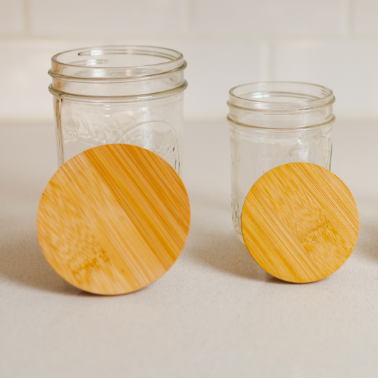 Bamboo Mason Jar Standard Lid