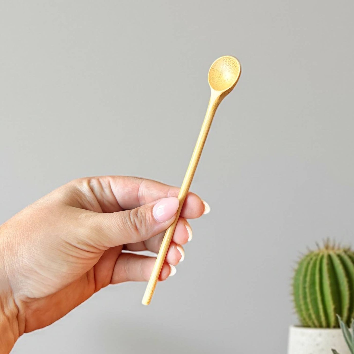 Round Bamboo Stir Spoon