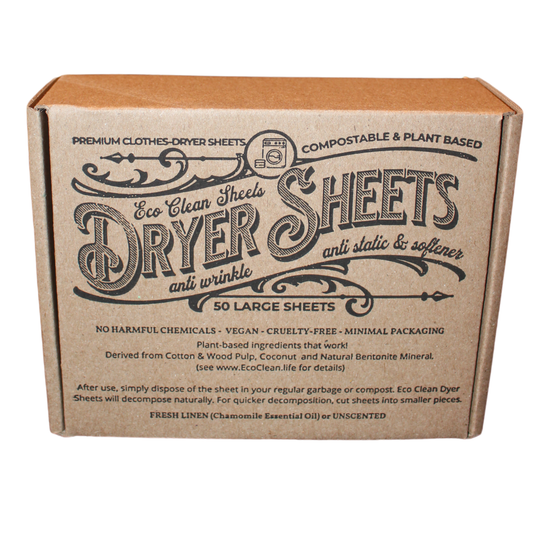 Compostable Dryer Sheets - Fresh Linen Scent