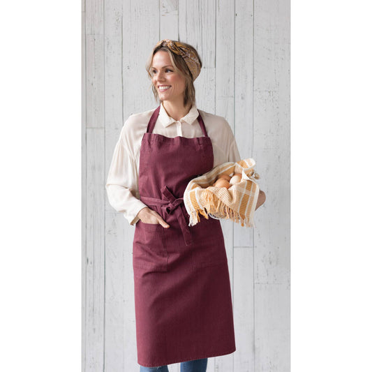 Stonewash Apron in Wine