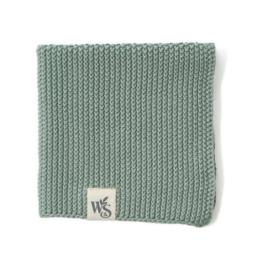 Organic Cotton Dish Cloth in Moss