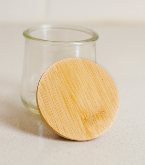 Bamboo Mason Jar Wide Mouth Lid