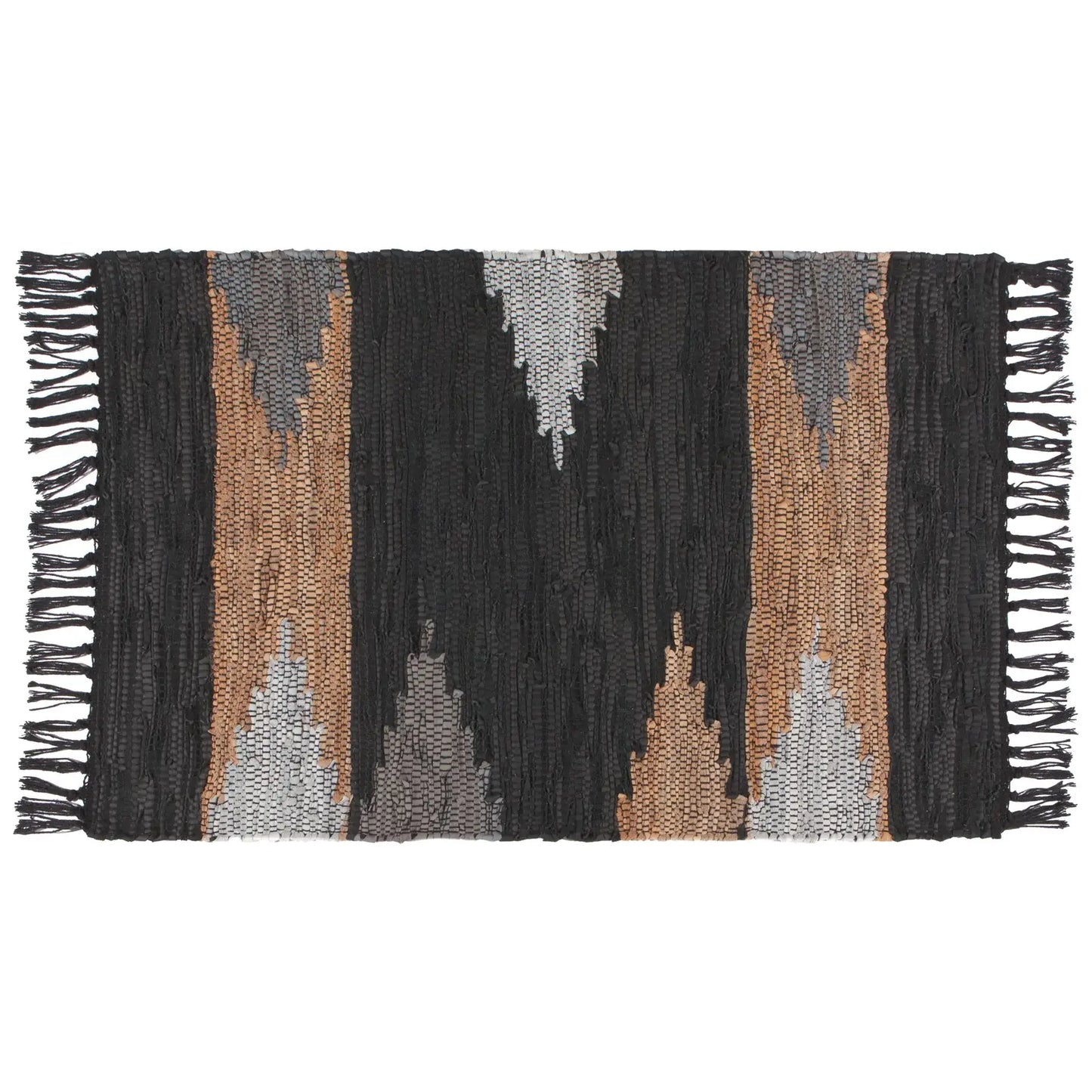 Mercer Leather Chindi Rug