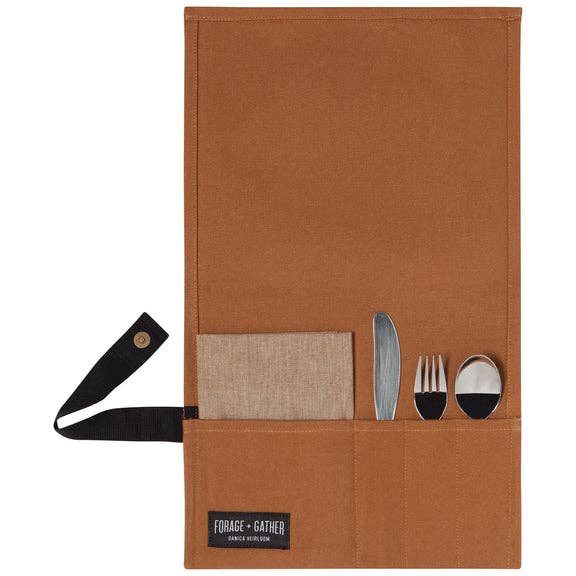 Travel Cutlery Set - Camel