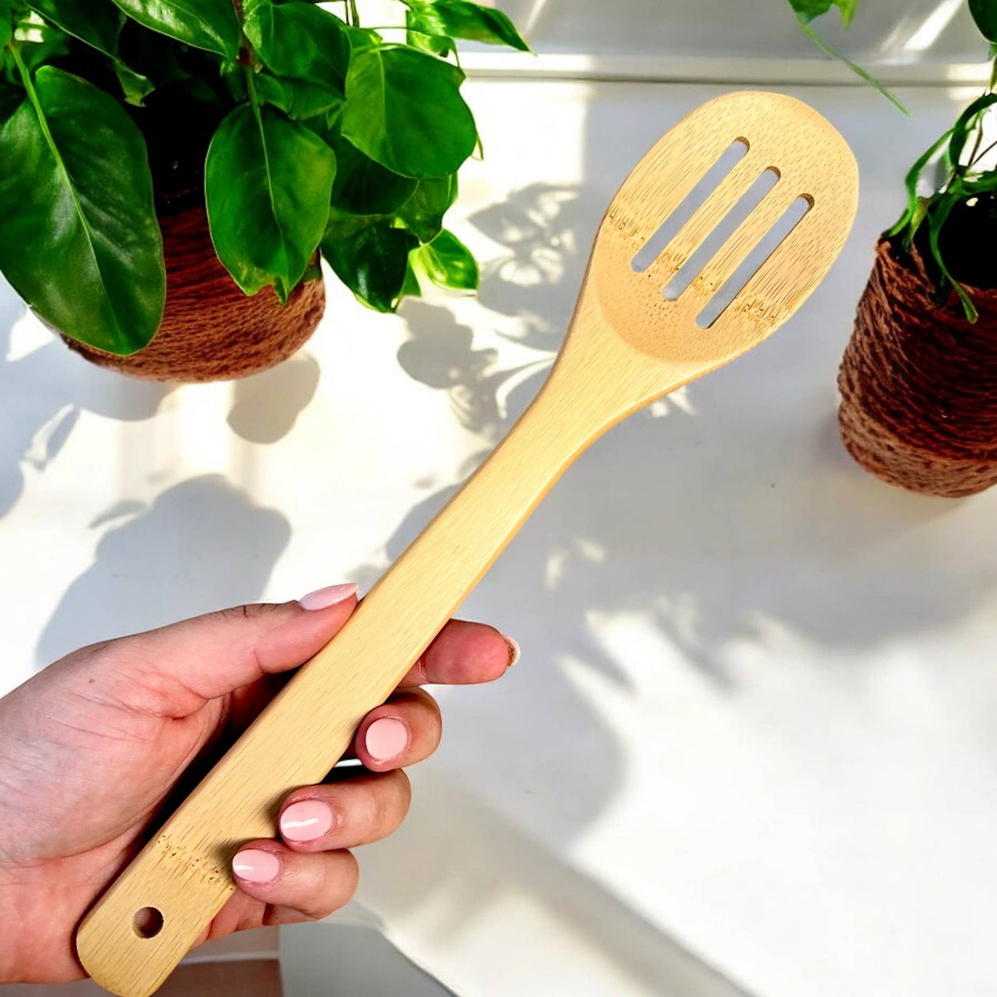 Bamboo Slotted Spoon