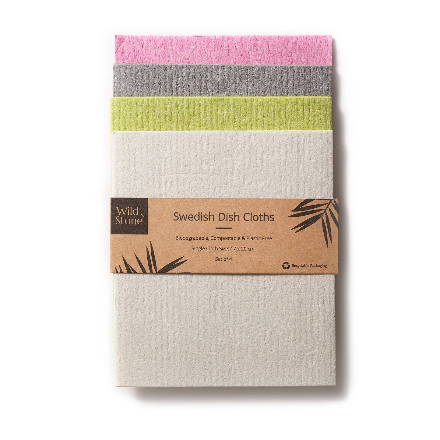 Compostable Swedish Dish Cloths - Set of 4