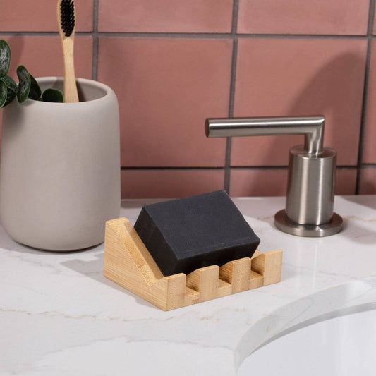 Bamboo Angled Soap Dish