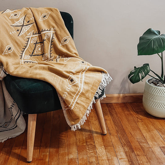 Aztec Jacquard Cotton Throw