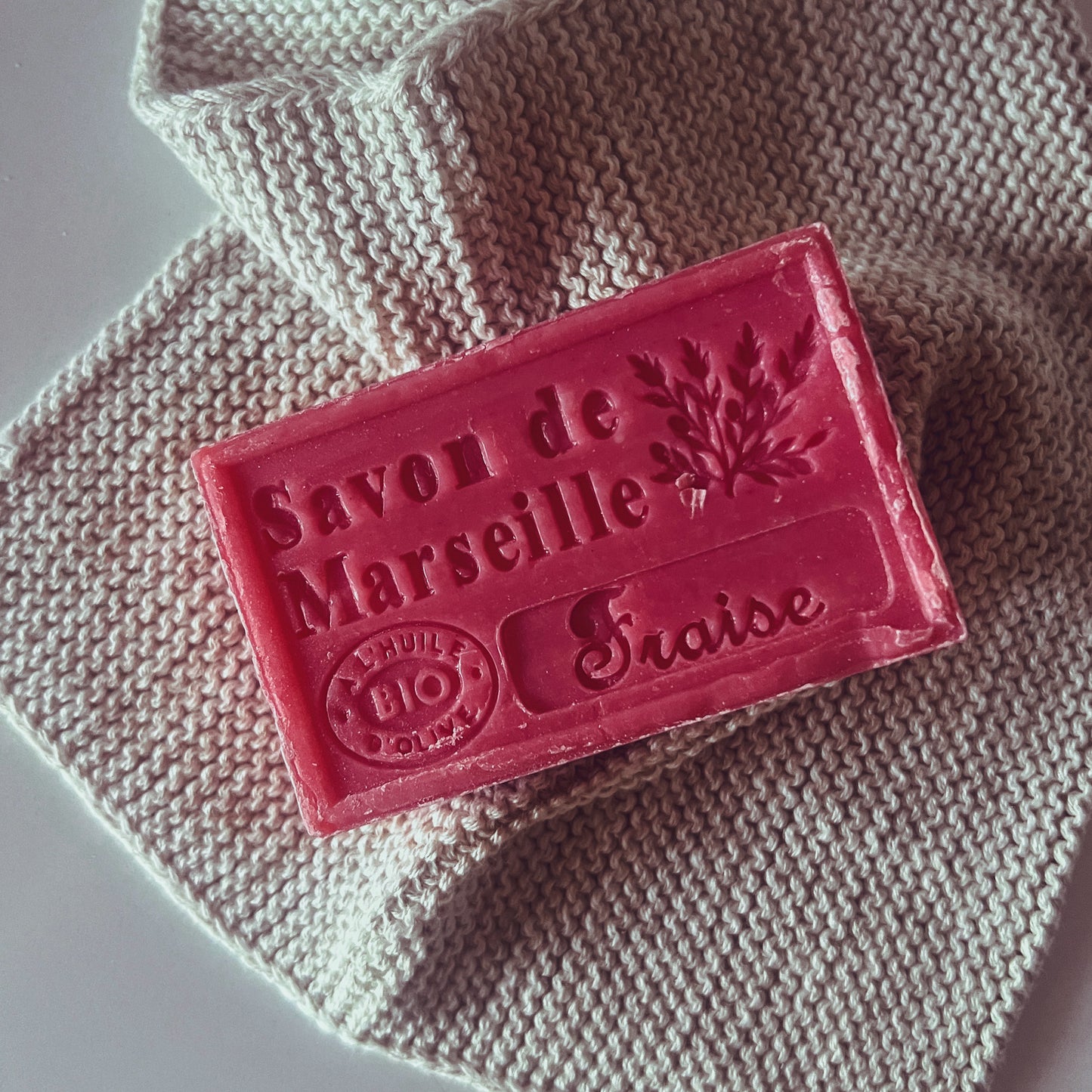 Marseille soap with Strawberry