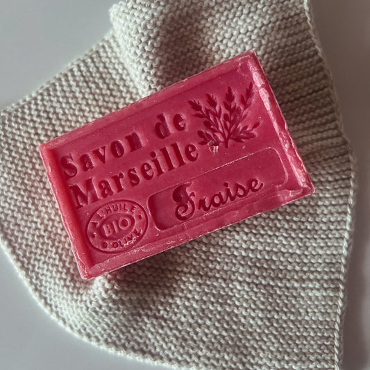 Marseille soap with Strawberry