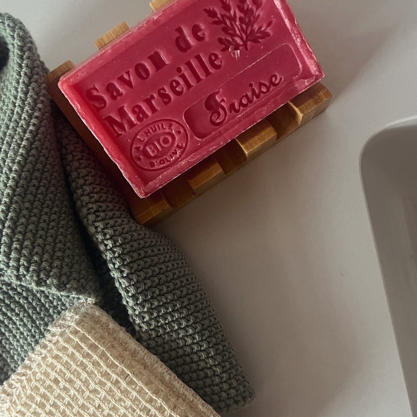 Marseille soap with Strawberry