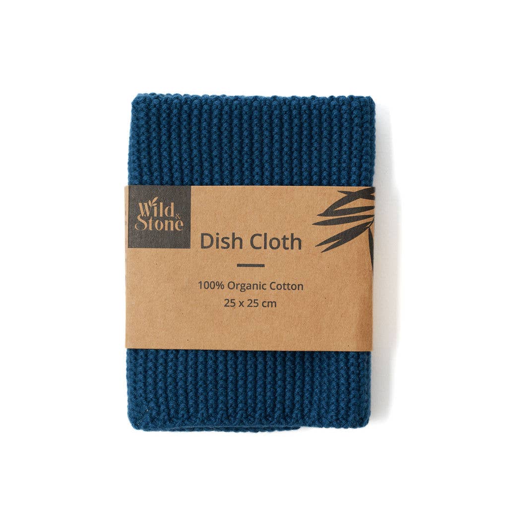 Organic Cotton Dish Cloth in Ocean