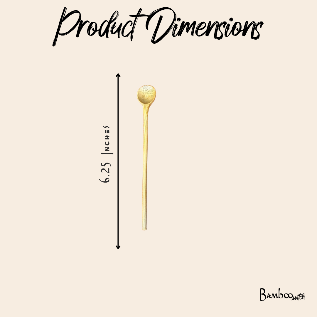 Round Bamboo Stir Spoon