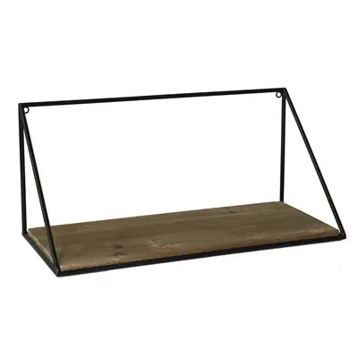 Upcycled Wood & Iron Shelf