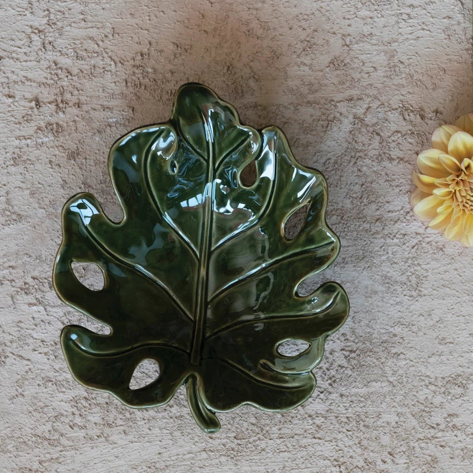 Monstera Leaf Decorative Bowl