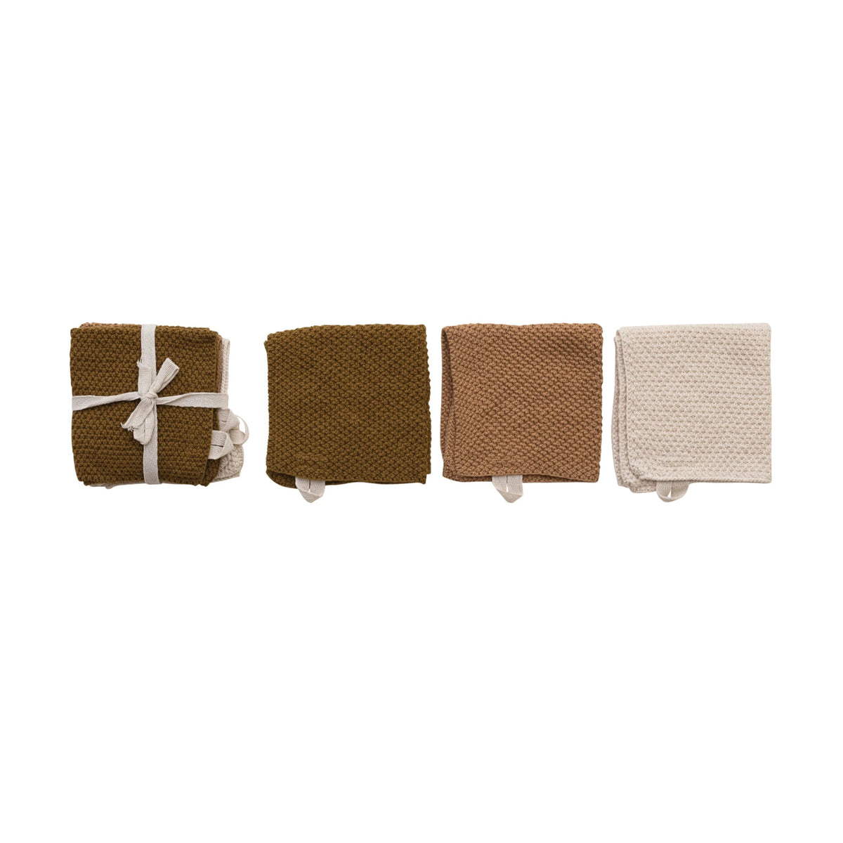 Knit Dish Cloths set of 3
