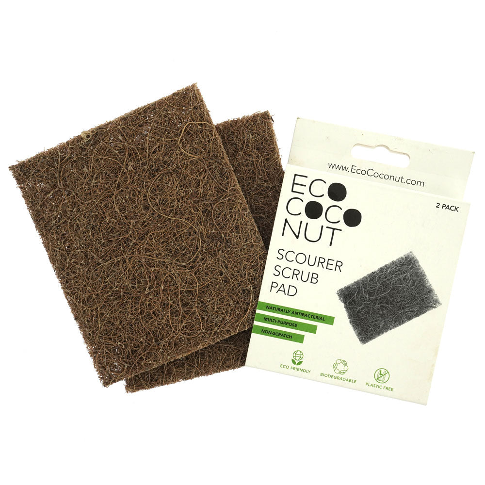 Coconut Husk Scrub Pads - Twin Pack