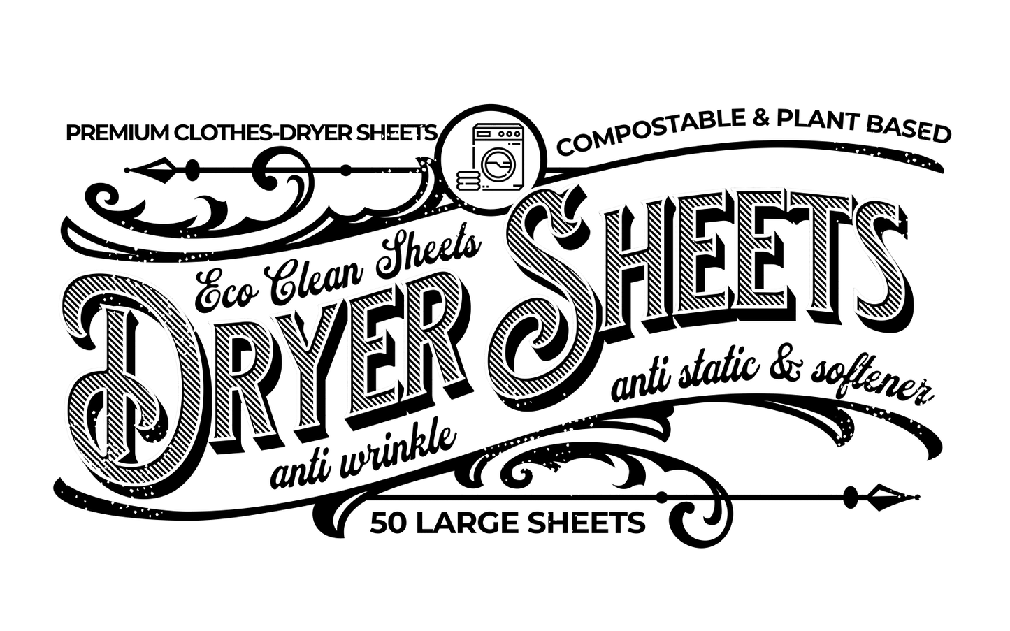 Compostable Dryer Sheets - Unscented